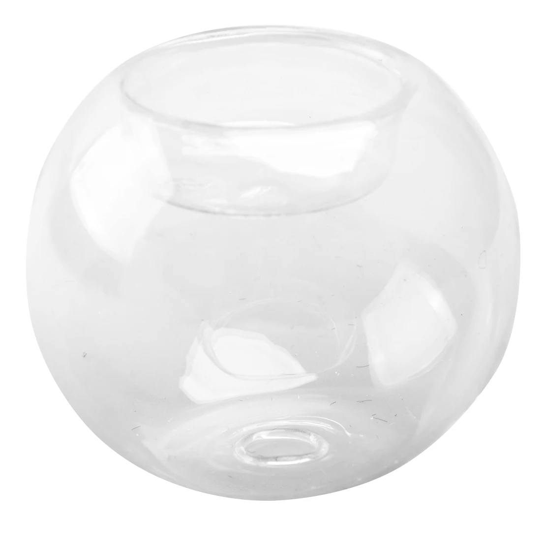 10 шт. 8 см прозрачный Стекло Чай светильник подсвечник мяч Форма Свадебная