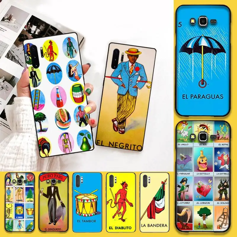 Мексиканский бинго лотерия DIY окрашенный блестящий чехол для телефона Samsung Note 7 8 9