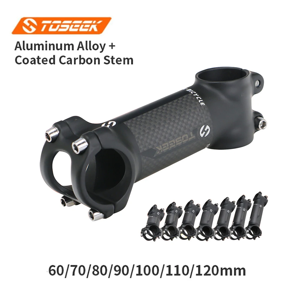 

Ultralight Bicycle Stem 6/17 Degree Carbon+Aluminum Alloy Bike Stem 60/70/80/90/100/110/120mm Road MTB Handlebar Stem Bike Parts