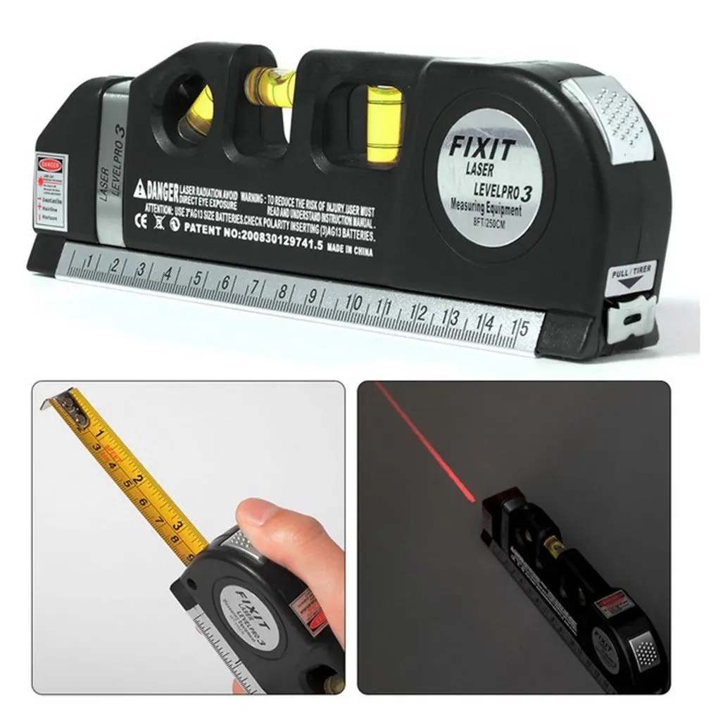 

High-precision Level Multi-function Laser Infrared Foot Line Spirit Level Line Cross Line Tape Flat Line Instrument