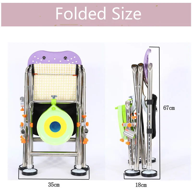 Рыболовные стулья из нержавеющей стали легкий дорожный Сверхлегкий складной