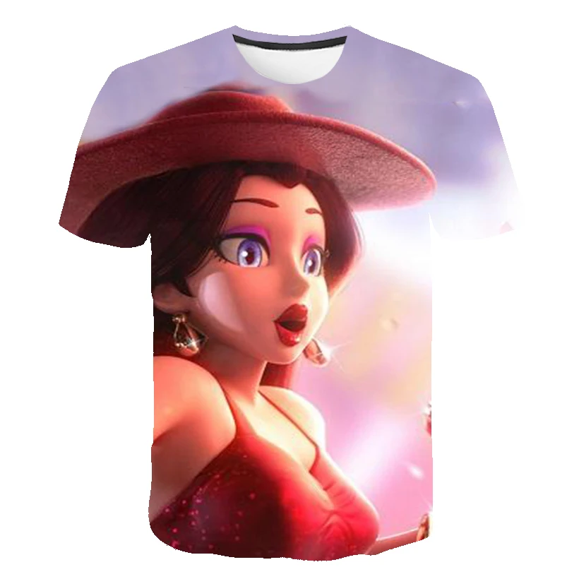 Детская футболка с 3D принтом Супер Соник Футболка короткими рукавами и рисунком