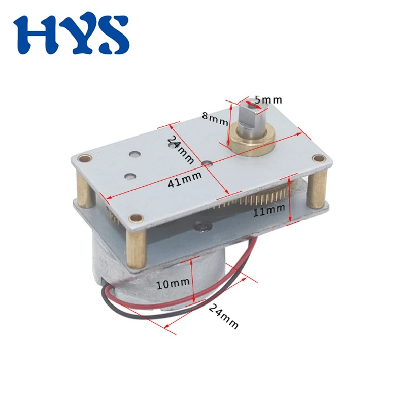

ZB4124-300 Valve Gear Motor Electric DC 6V 27rpm Reducer Speed PWM Reversed Metal Gearbox Mini Motors 6 V DIY Engine Model