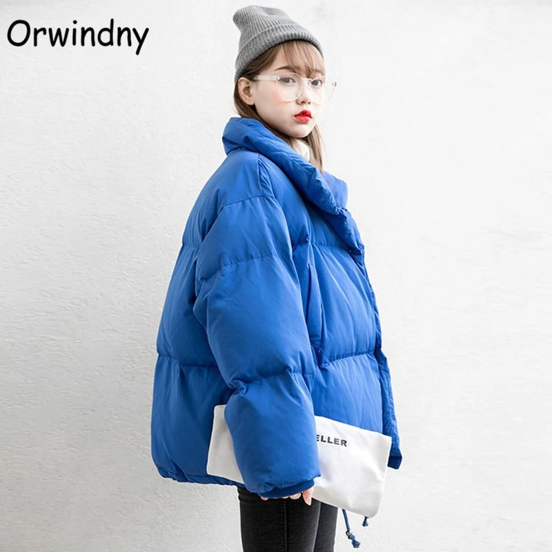 Orwindny осенне зимняя куртка для женщин пальто 2021 мода женский стенд женская парка