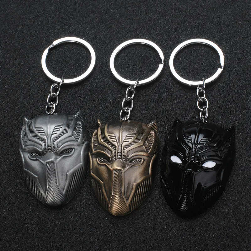 Aliexpress - Film Peripheral Accessories Key Chain Marvel Legends Avengers Captain America Keychain Panther Mask  Hot Style Keyring