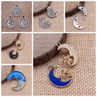 charms for jewelry making kit pendant diy jewelry accessories moon stars charms