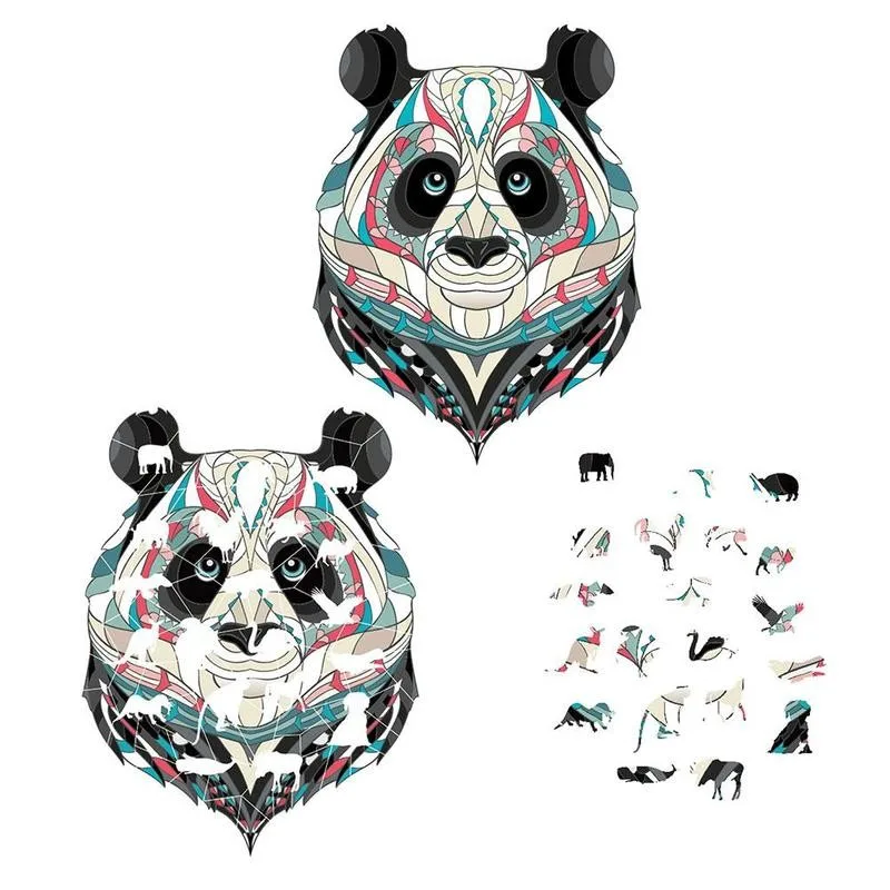 

Paper Animal Puzzle 1pc Irregular Shape Animal Puzzle Children's Educational Toys Happy New Year Gifts For Kids
