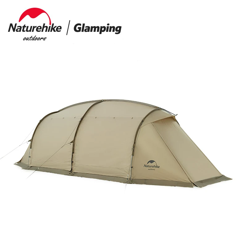 

Naturehike Outdoor Large Tent 4-6 Persons Tunnel Tent 210T Waterproof Camping Family Tents 4 Doors With Snow Skirt For Hiking