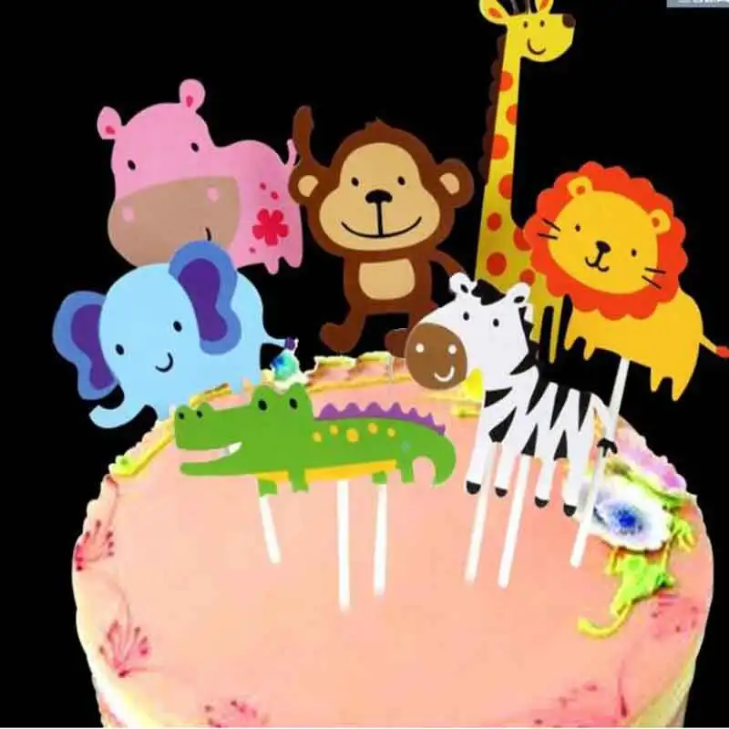 1 Набор душа ребенка Дети День рождения животных торт фигурки жениха и невесты