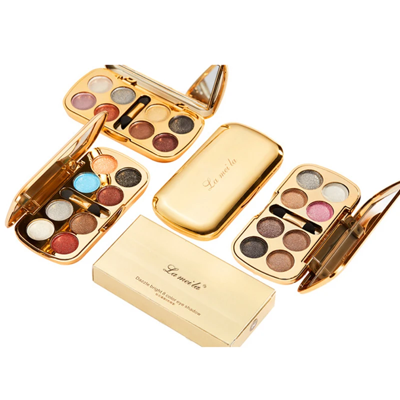Тени для век 8 цветов алмазная Оголенная Косметика макияжа долговечная косметика