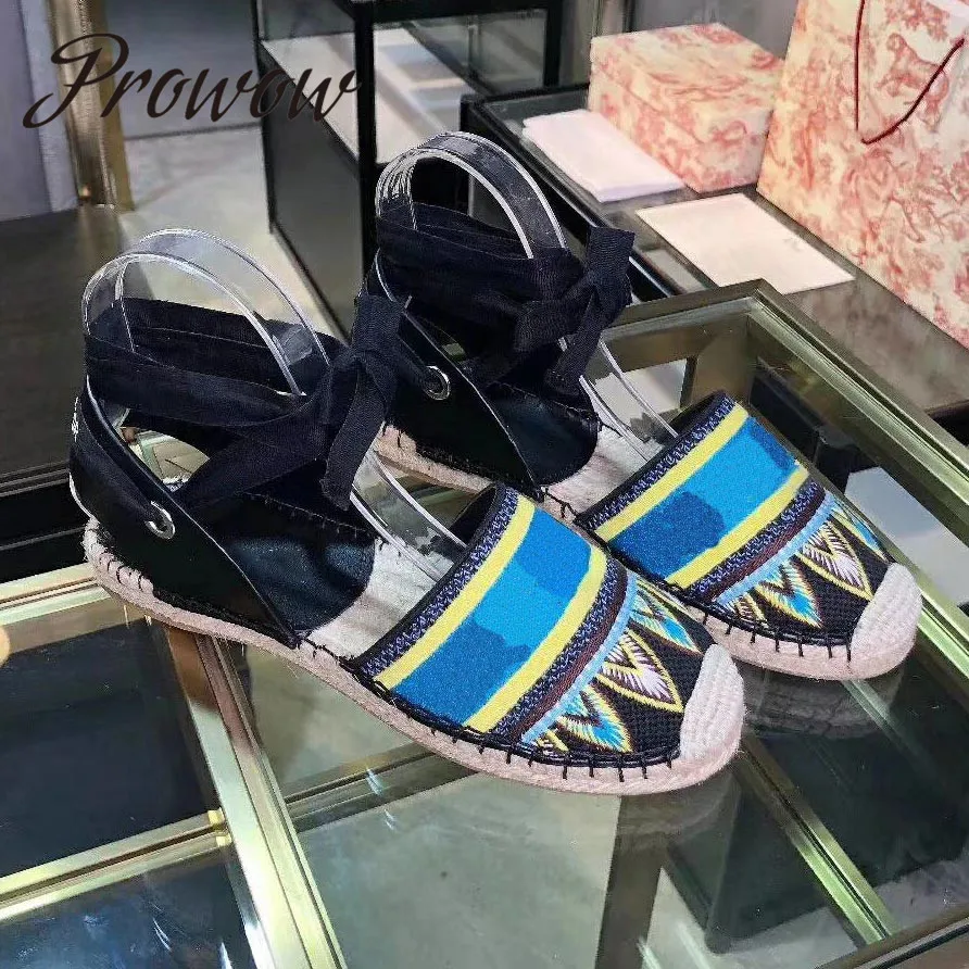 

Prowow новые летние сандалии в гладиаторском стиле, на шнуровке, с нашивкой в виде надписи "эспадрильи сандалии; Дизайнерская обувь; Сапоги для ...