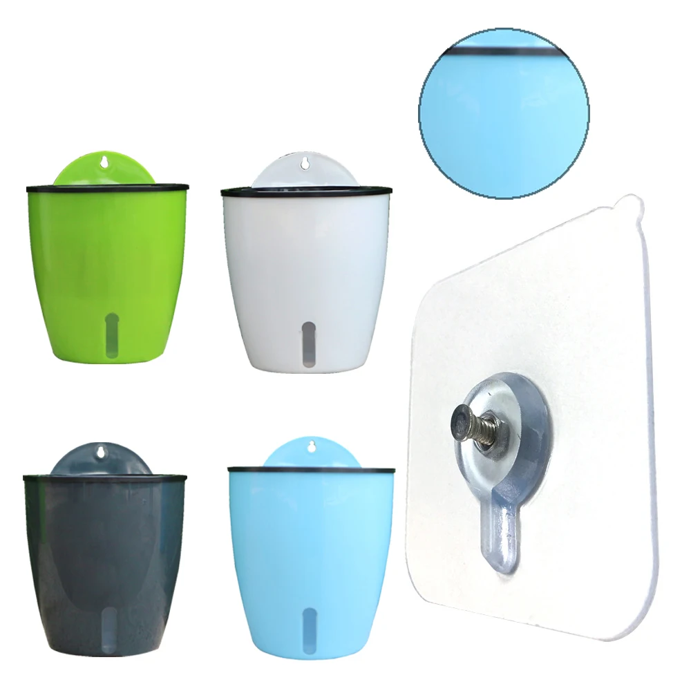 Самополив цветочный горшок настенный смоляный пластиковый плантатор прочный