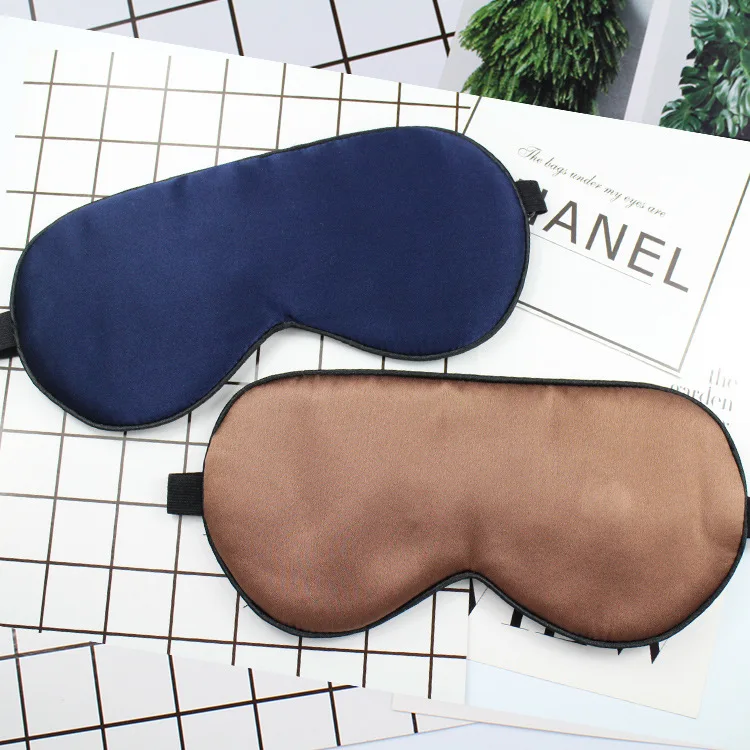 SISISILK Silk Eye Sleep Mask Pure 100% Women Men With Black Trimming Rosy Pink Luxury Sleeping | Дом и сад