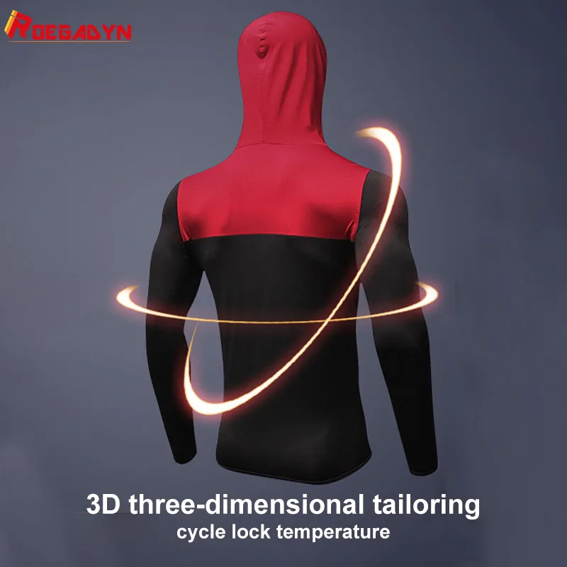 Спортивная одежда ROEGADYN с капюшоном для мужчин спортивная тренировочная куртка