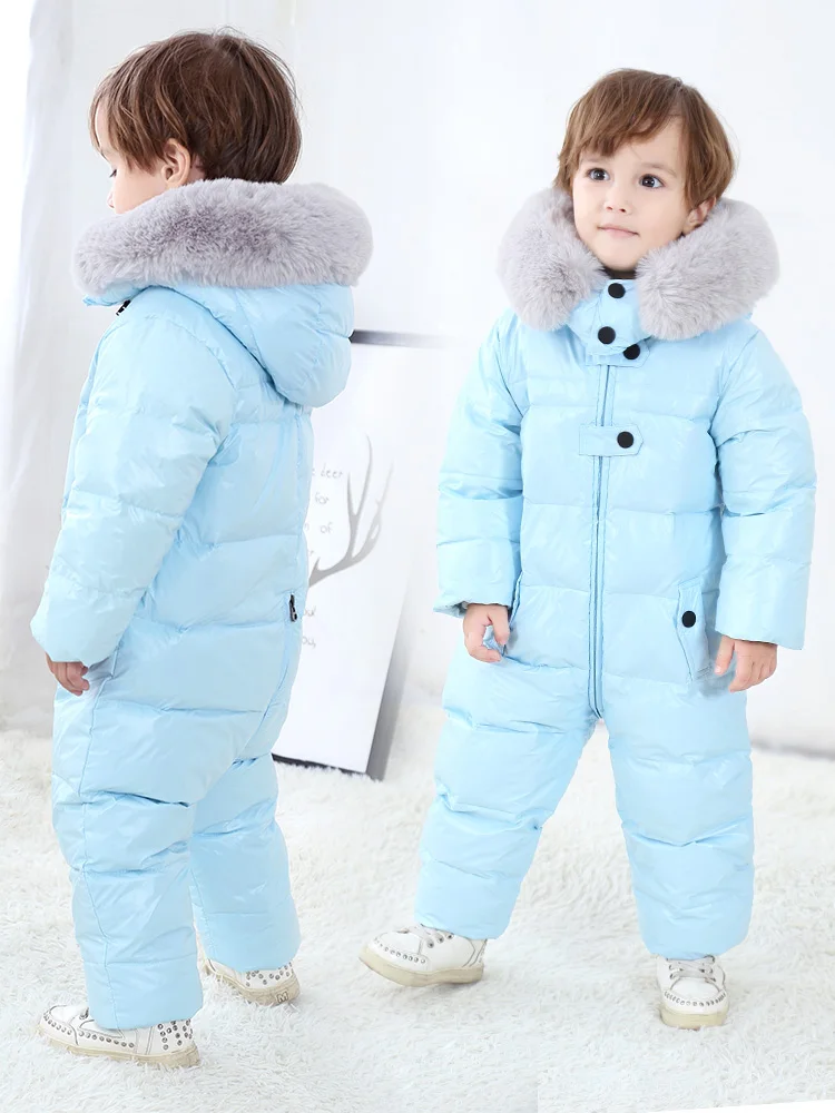 90% Duck Down Outerwear Kids Winter Jacket Boys Baby Romper Baby Clothes Jacket For Girls 4 Colour Snowsuit Children Clothes