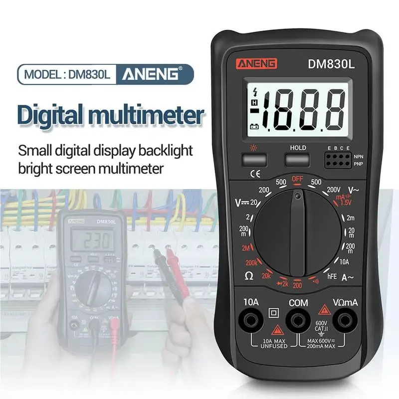 Цифровой мультиметр с ЖК дисплеем вольтметр Омметр амперметр тестер