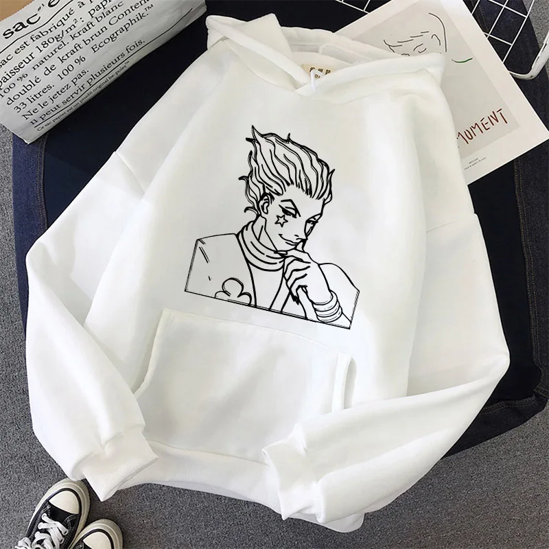 Толстовка с коротким рукавом для мужчин и женщин милые худи Hunter X Аниме Манга