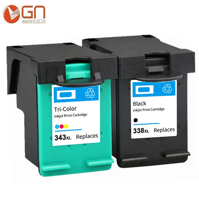 Сменный чернильный картридж GN 338 343 XL для принтера HP Deskjet 460c 5740 5745 6520 6540 6620 6840 9800 6210