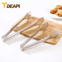 ydeapi kitchen utensils 304 stainless steel food tongs buffet cooking tool anti heat bread clip pastry clamp barbecue kitchen