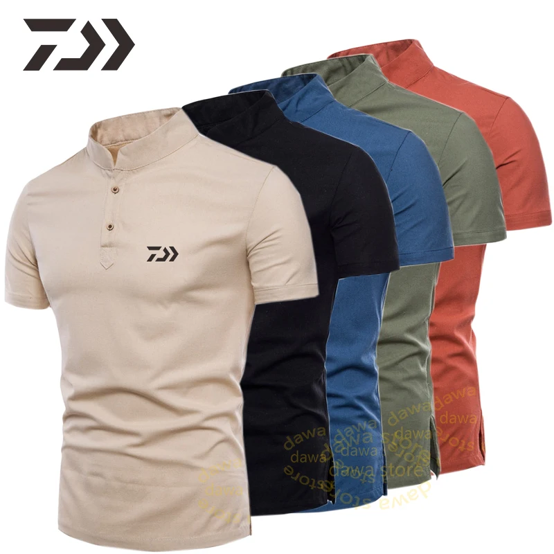 Летняя одежда для рыбалки дышащие футболки мужской топ с защитой от пота