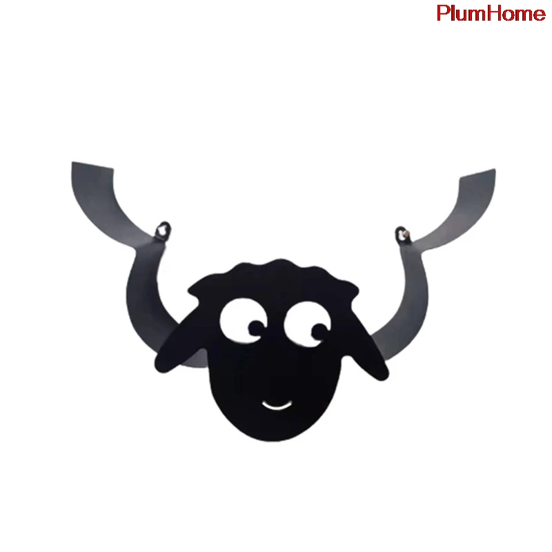 

Sheep Toilet Paper Roll Holder Iron Wall Mounted Toilet Paper Basket Rack Brand new