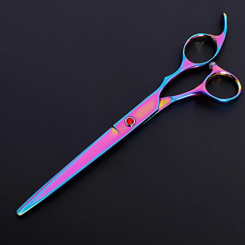 

Dogs Grooming Hair Cutting Scissor Set Pet Hair Cut Colorful Scissors Clippers Flat Tooth Cut Pets Beauty Tools Set Kit 1Set