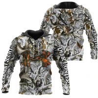 deer hunting camo 3d all over printed mens hoodie harajuku fashion sweatshirt unisex casual jacket pullover kj049