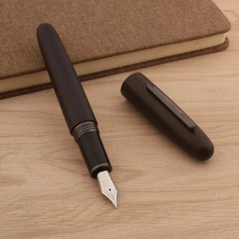 Ручка перьевая JinHao изгибающаяся каллиграфическая ручка серого и черного цвета с