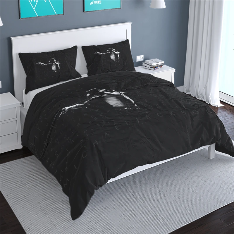 

Famous Michael Jackson 3d Bedding Set Printed Duvet Cover Set with Pillowcase Twin Full Queen King Size Bed Linen Set Bedclothes
