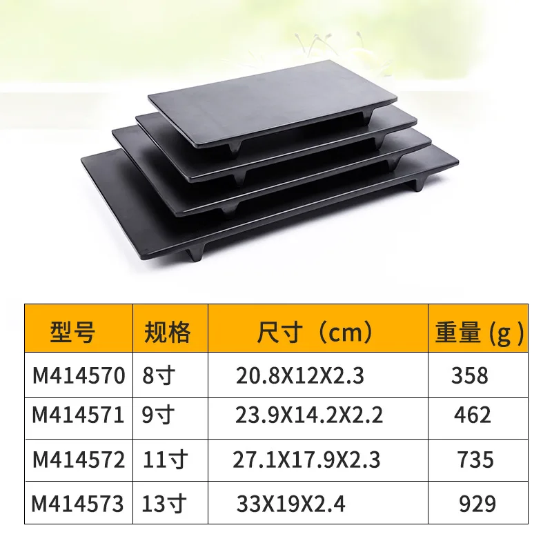 Новые суши продукты черный матовый меламин Японский Суши гриль тарелка имитация