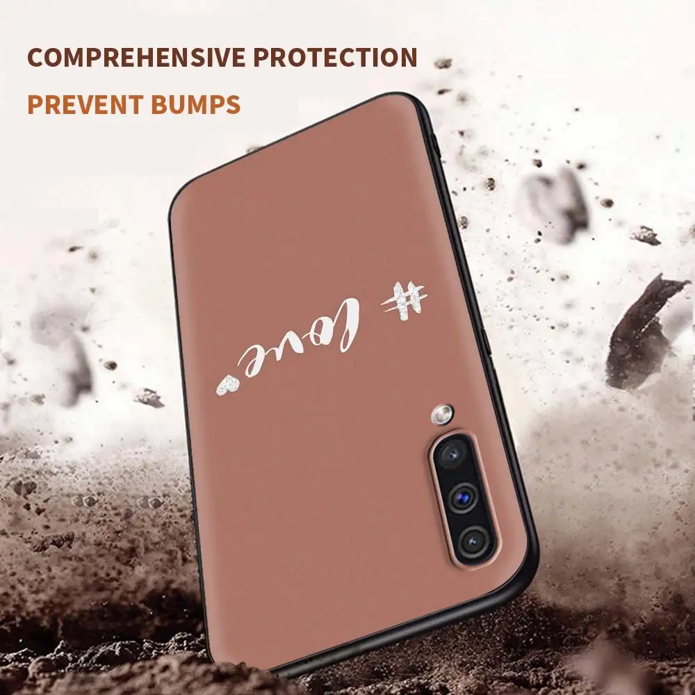 

Rose Gold Pink Glitter Phone Case For Samsung Galaxy A50 A51 A70 A71 A21s S20 FE A10 A20e A30 A40 Soft Tpu Back Cover Sac