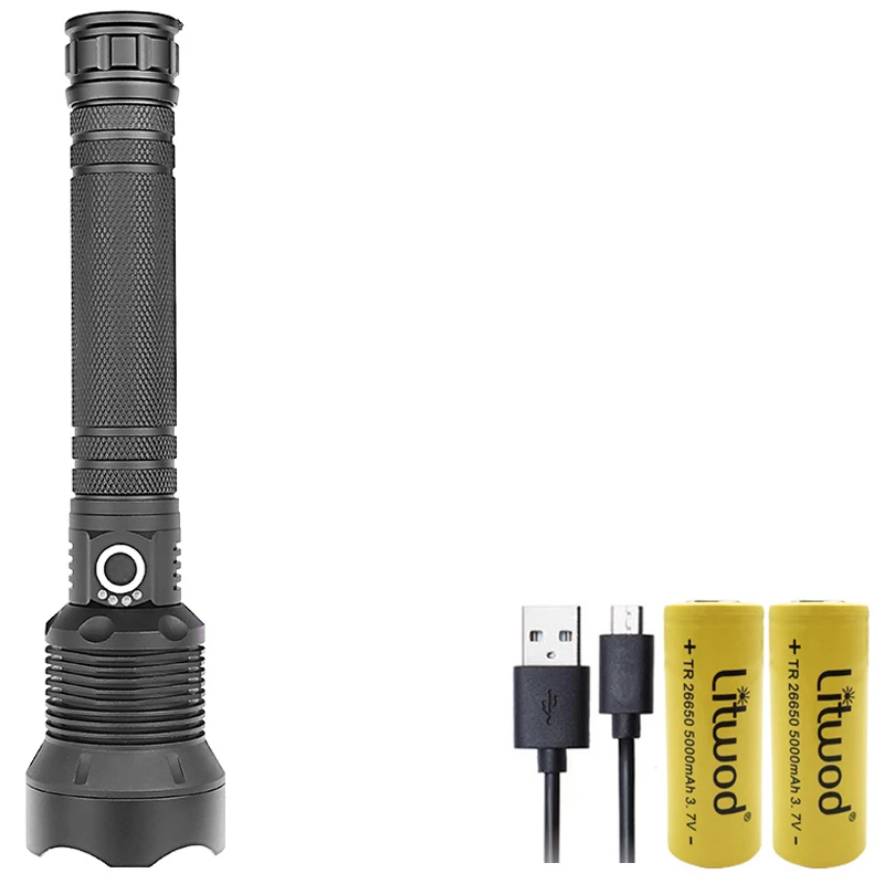 Litwod Z401282 CREE XLamp XHP70.2 высокий мощный тактический светодиодный вспышка светильник фонарь светильник 26650 18650 Батарея Фонари Отдых на природе - Испускаемый цвет: Option B