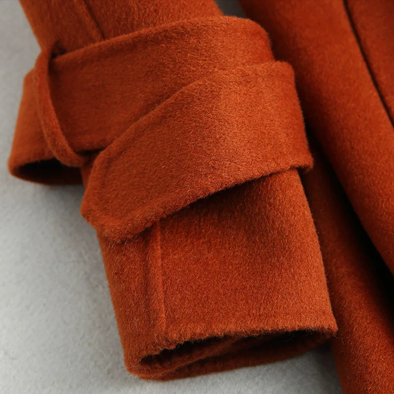 Женская шерстяная куртка KMETRAM зимнее приталенное пальто с поясом и куртки для