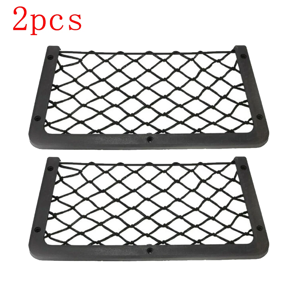 

2PCS Highly Elastic Mesh Car Storage Mesh Bags Car Back Rear Mesh Seat Back Bag Car Back Rear Trunk Seat Storage Bag