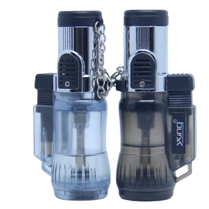 

Straight-through Torch Lighter Silver Star Flame No. 1 Creative Windproof Fashion Gift Gadgets for Men Smoking Accessories