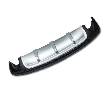 Серебристый и черный Задний спойлер диффузор защита Бампера противоскользящая
