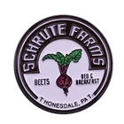 Управление Шрут фермы ТВ-шоу, брошь на застежке, эмаль металлические значки лацкан булавки броши на куртки модные ювелирные изделия аксессуары