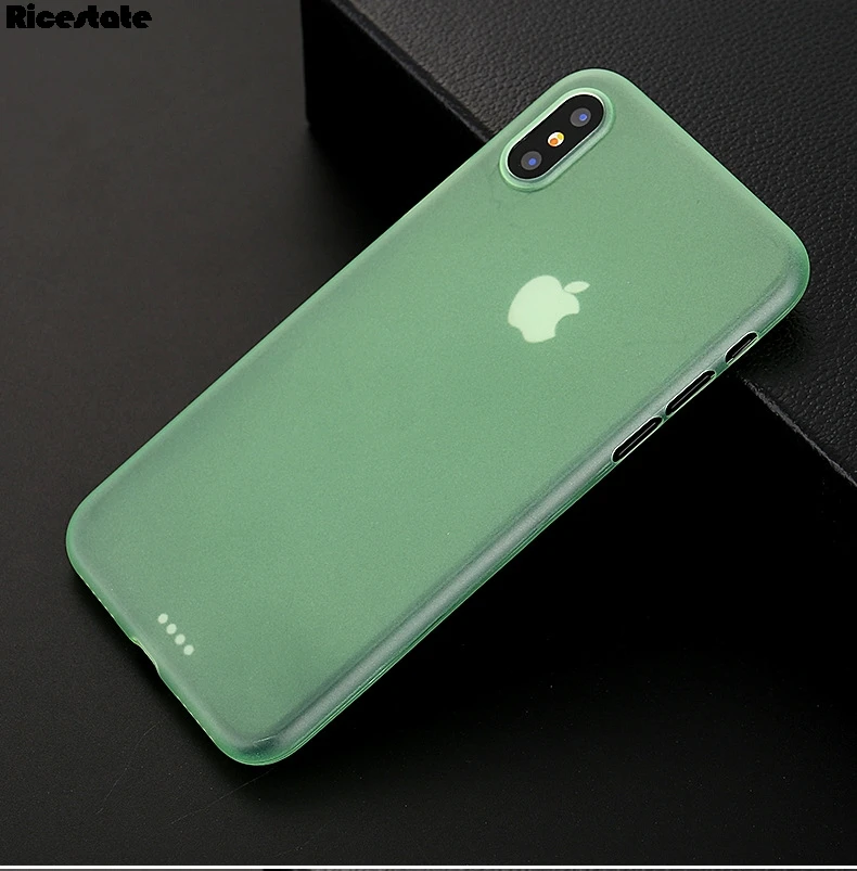 Чехол для iphone X XR XS MAX 6 7 8 Plus 11Pro 11 Pro Max 0 3 мм матовый ультратонкий | Мобильные