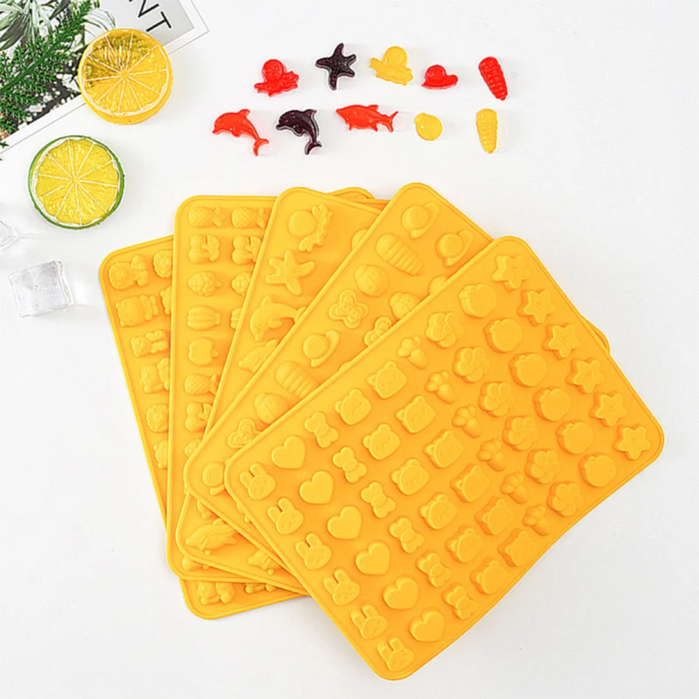

DIY Multi-use Silicone Gummy Chocolate Baking Mold Tray Candy Jelly Mould Cake Decorating Tool Kitchen Accessories