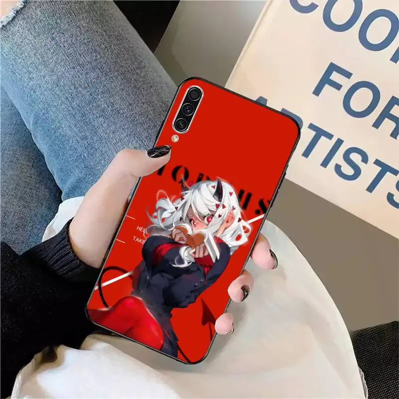 

Helltaker Cute cartoon girl Phone Case For Samsung galaxy A S note 10 7 9 20 30 31 40 50 51 71 21 s ultra luxury design shell