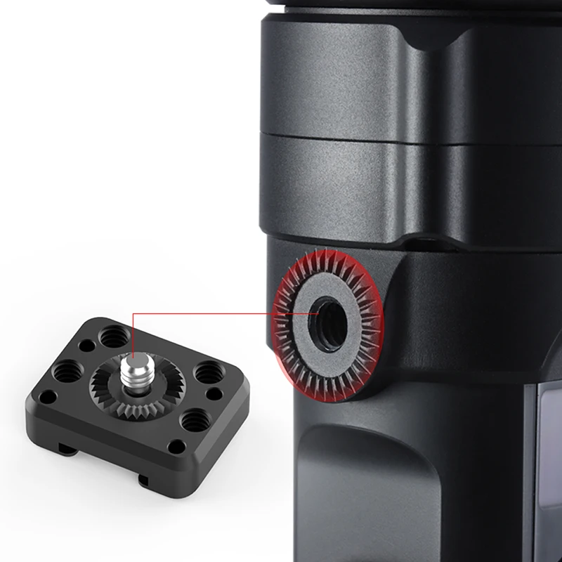 UURig Монтажная пластина для Zhiyun Crane 2S Gimbal с холодным башмаком Arri установочное