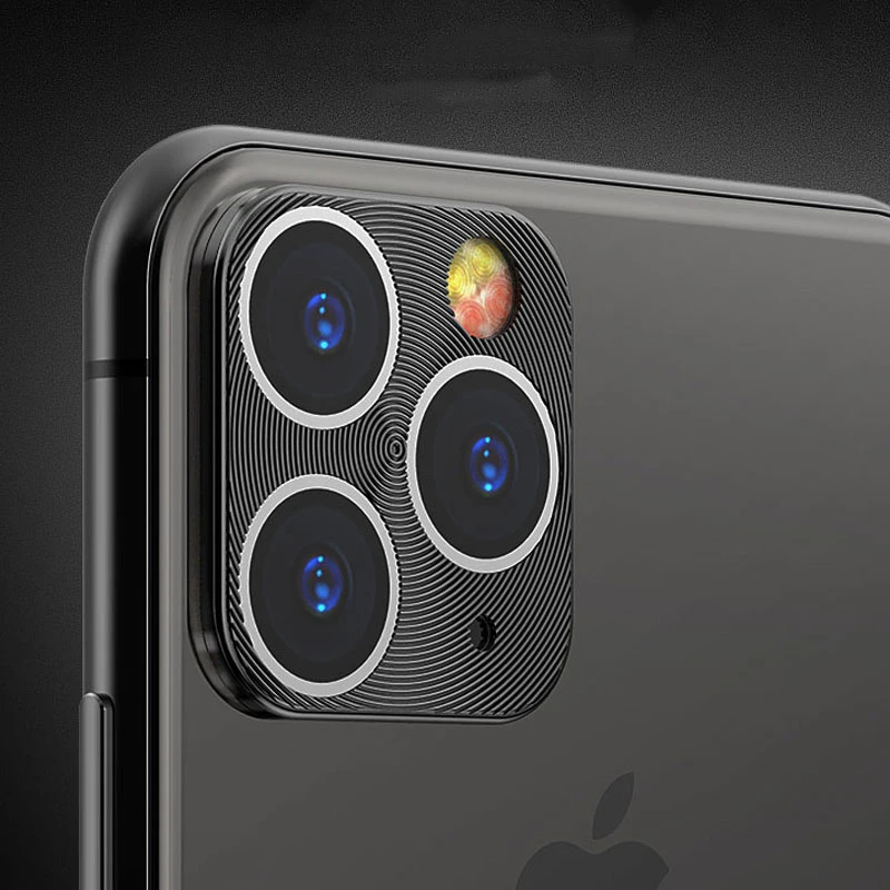 Металлический чехол для камеры заднего вида для iPhone 11 Pro X XS MAX 7 8 Plus, чехол для iPhone XR, iPhone11 Pro, защитный чехол для камеры