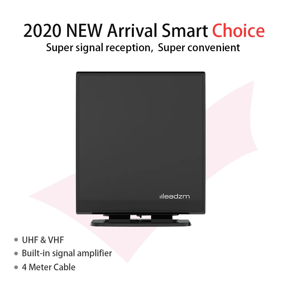 

TA-103 Indoor Digital TV HDTV Antenna UHF/VHF/1080p 4K with stand