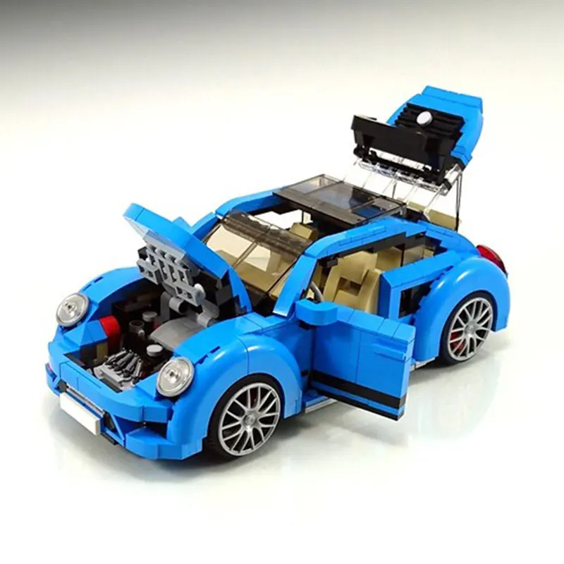 

MOC Tech Mini Building Blocks Vehicle Assemable Diy Educational Toys for Children-Beetle-Creatored Truck Car Bricks Toys Gift