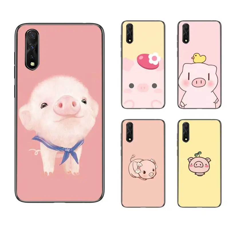 

Lovely Pink Pig Phone Case For Samsung A10S A12 A02 A20E M30 A31 A32 A40 A50 S A52 A51 A70 A71 A80 Cover Fundas Coque