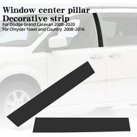 for dodge grand caravan 2008 2020 auto door protection edge guard trim styling strip car window pillar cover anti scratch