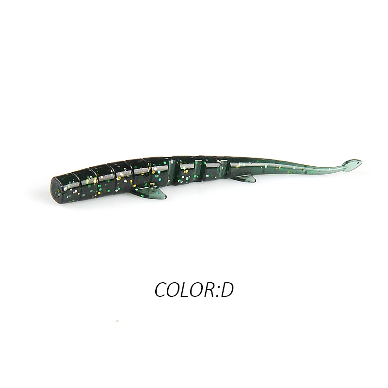 D BEARKING UNAGI Slug Soft Lures 64mm 88mm Fishing Artificial Lures Silicone Bass Pike Minnow Swimbait Jigging Plastic Baits Worm - Цвет: D