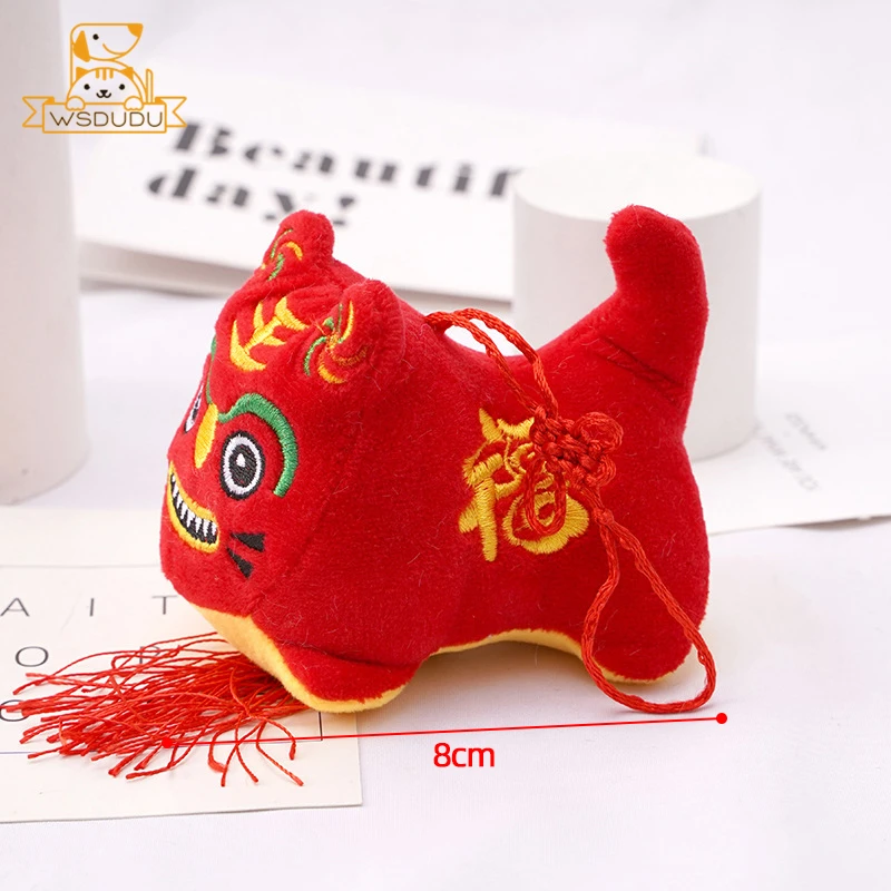 2022 Симпатичные куклы-тигры Красный новогодний талисман символ мультяшное