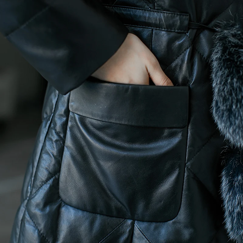 Женские куртки и пальто из натуральной овечьей кожи новые зимние Роскошные