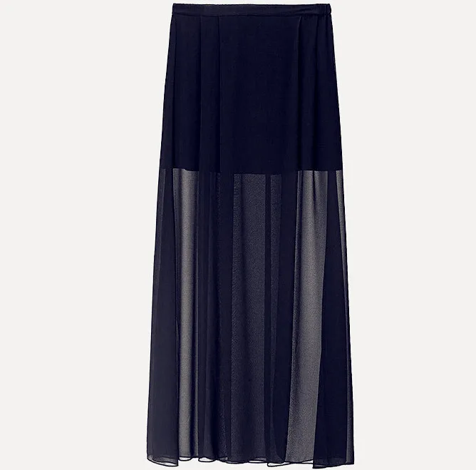 Новинка 2021 летние прозрачные сексуальные юбки для женщин брендовая длинная юбка